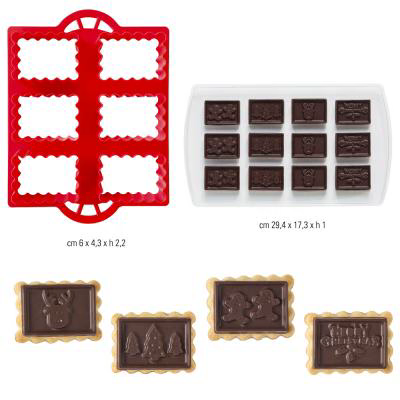 Set tallador galetes i motllo xocolata Nadal