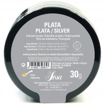 Colorante en polvo sosa 30 g plata