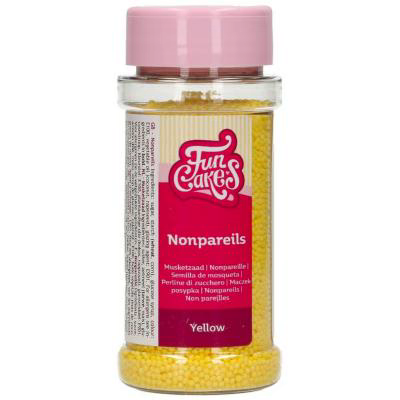 Sprinkles nonpareils Funcakes 80 g groc