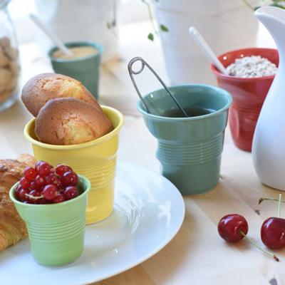 Tassa espresso arrugada Revol 80 ml vermell