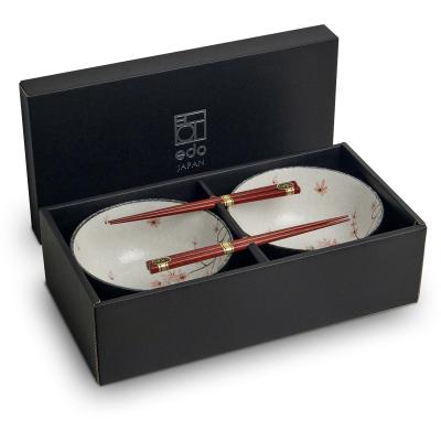 Set japon�s 2 bols Maple 17 cm y bastonets