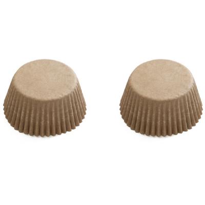 Paper cupcakes x75 Kraft natural