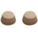 Paper cupcakes x75 Kraft natural