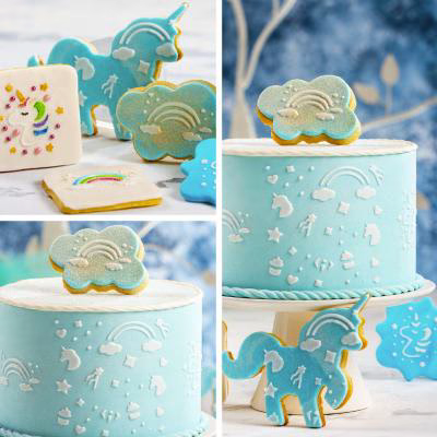 Set 2 talladors galetes pl�stic Unicornis