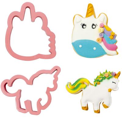 Set 2 talladors galetes pl�stic Unicornis