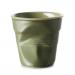 Tassa espresso arrugada Revol 80 ml vert Garrigue