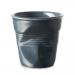 Tassa espresso arrugada Revol 80 ml Graphite