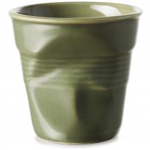 Taza capuccino arrugada 180 ml vert Garrigue