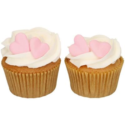 Set 8 decoracions de sucre Cors roses