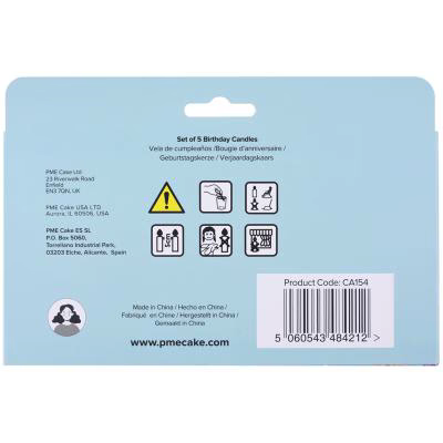 Set de 4 espelmes aniversari 3D Dinosaure