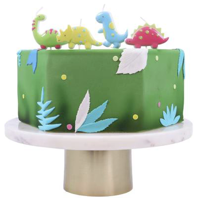 Set de 4 espelmes aniversari 3D Dinosaure