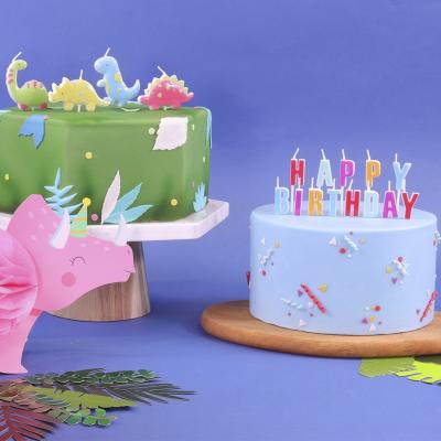 Set de 4 espelmes aniversari 3D Dinosaure