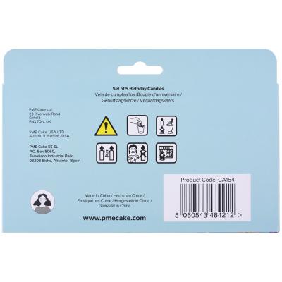 Set de 5 espelmes aniversari 3D Kawaii