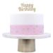 Espelma topper Happy Birthday daurat
