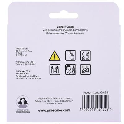 Espelma topper Happy Birthday daurat