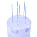 Set 6 espelmes altes Marble blau
