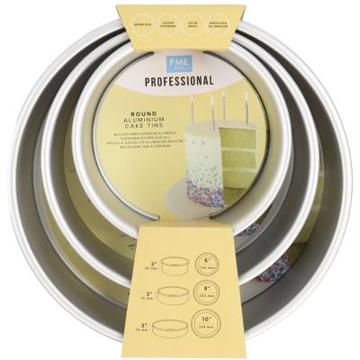 Set 3 motllos rodons alumini PME 15-20-25 cm