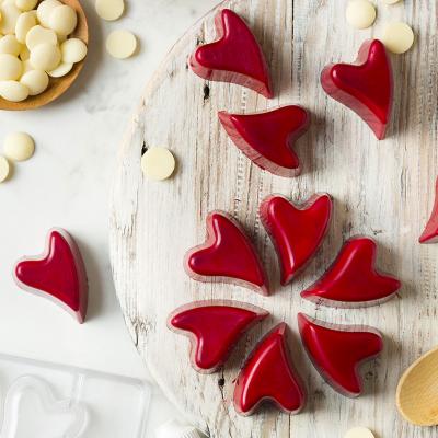 Motllo policarbonat per bombons Cor boig x12