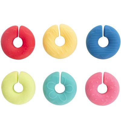 6x Marcadors de copes donuts colors silicona
