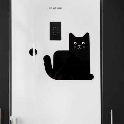 Pissarra nevera iman gat negre retolador blanc