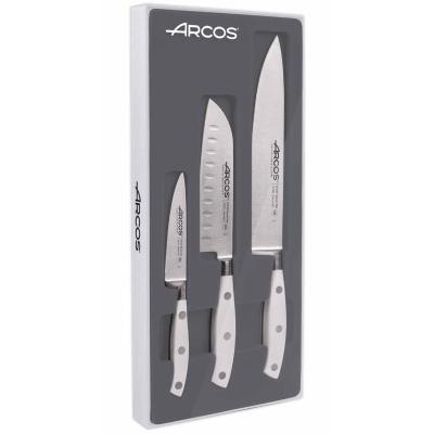 Set 3 ganivets cuina Arcos Riviera blancs