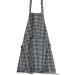 Davantal cot reciclat Billie negre i gris