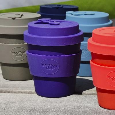 Tassa amb tapa Ecoffee PLA 240 ml Dark