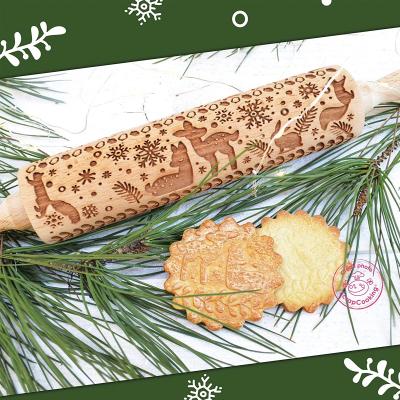 Corr� de fusta amb gravat Woodland