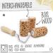 M�nec per corr� intercanviable de fusta gravat