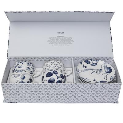 Set caf� Espresso Flora Japonica 4 tasses i 4plats