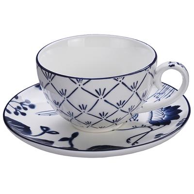 Set caf� Espresso Flora Japonica 4 tasses i 4plats