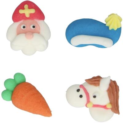 Set 12 decoracions de sucre Santa