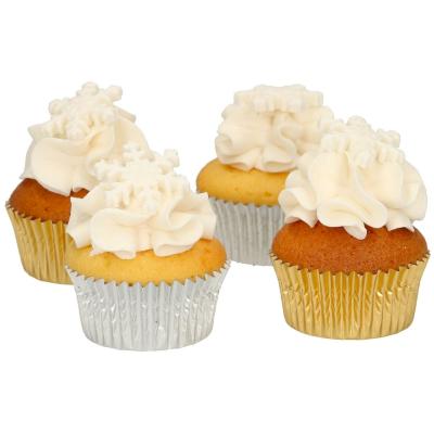 Set 12 decoracions de sucre Flocs de Neu blancs