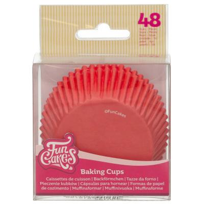 Paper cupcakes x48 vermell
