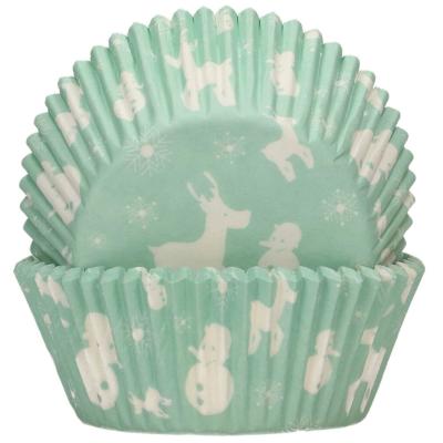 Paper cupcakes x48 Winter