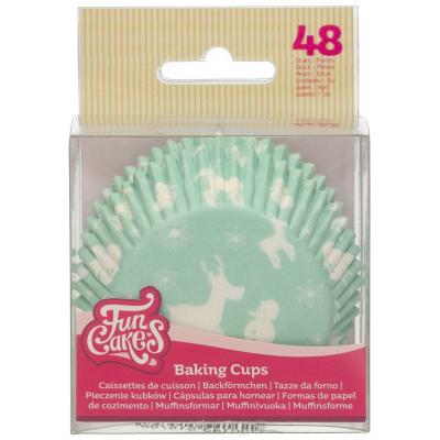 Paper cupcakes x48 Winter