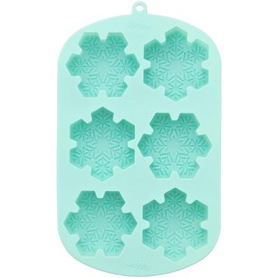 Motllo silicona 6 cavitats Flocs de neu