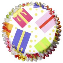 Papel cupcakes metalizados Regalos x30