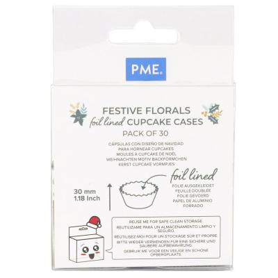 Paper cupcakes metal.litzats x30 Floral Nadal