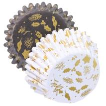 Papel cupcakes metalizados x30 Winter
