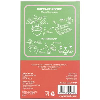 Paper cupcakes i toppers x24 Santa