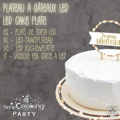 Plat presentaci rod fusta amb Led