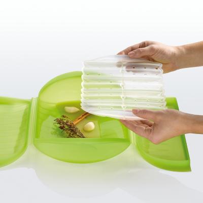 Estoig vapor papillote gran 3-4 safata verd