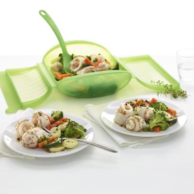 Estoig vapor papillote gran 3-4 safata verd