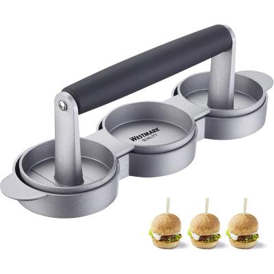Motllo x3 mini hamburguesa 8 cm