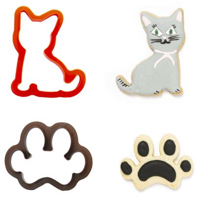 Set 2 talladors galetes pl�stic Gat i Petjada