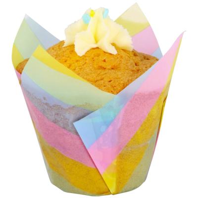 Paper muffins Tulipa x24 PME Arc Stripes