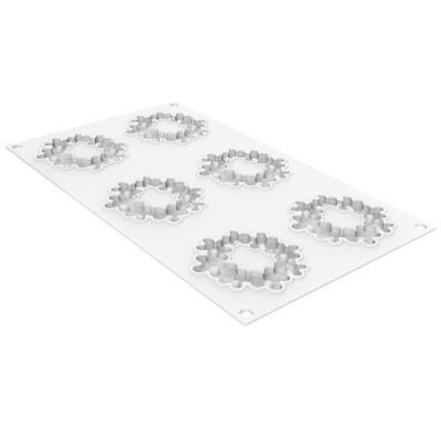 Motllo silicona decoratiu Flora 19 x6