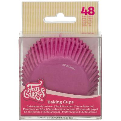 Paper cupcakes x48 rosa