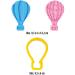 Set 3 talladors galetes Globus aerosttics
